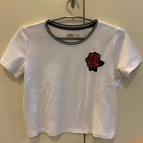 Hollister White Waffle Knit Top - Picture 2 of 4